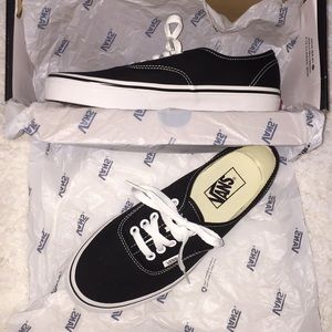 Authentic black vans